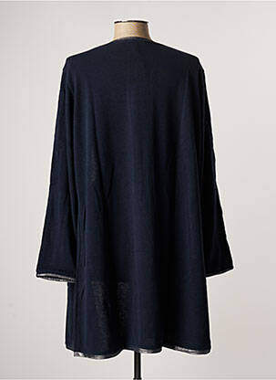 Gilet manches longues manches longues bleu MALOKA femme