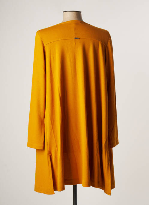 Gilet manches longues jaune MALOKA pour femme