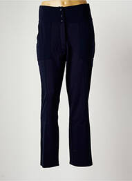 Pantalon droit stretch taille normale bleu MALOKA femme