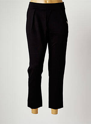 Pantalon 7/8 stretch taille normale noir MALOKA femme