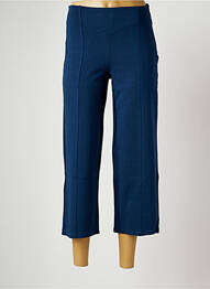 Pantacourt coupe droite taille normale bleu MALOKA femme