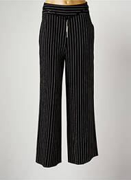 Pantalon large fermeture zip latéral taille normale noir PAUL BRIAL femme