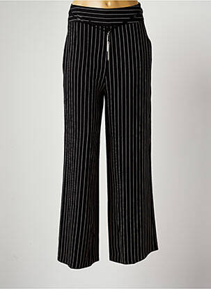 Pantalon large fermeture zip latéral taille normale noir PAUL BRIAL femme