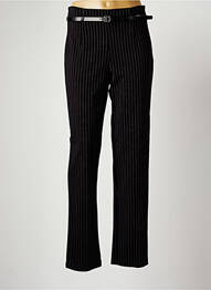 Pantalon droit stretch taille normale noir PAUL BRIAL femme