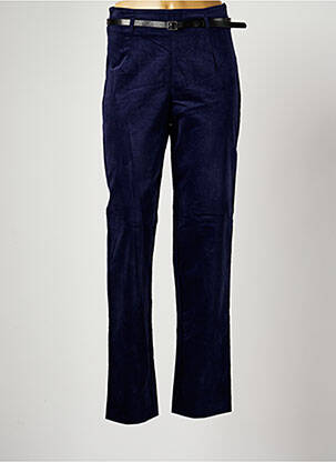 Pantalon droit stretch taille normale bleu PAUL BRIAL femme