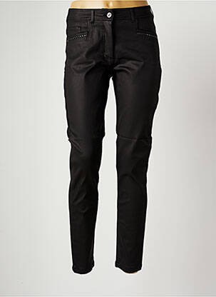 Pantalon slim tissage enduit taille normale noir PAUL BRIAL femme