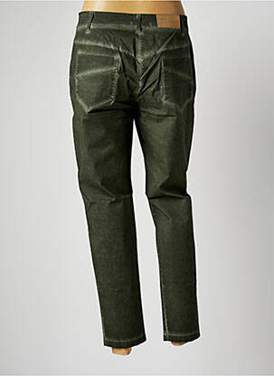 Pantalon 7/8 stretch taille normale vert MALOKA femme
