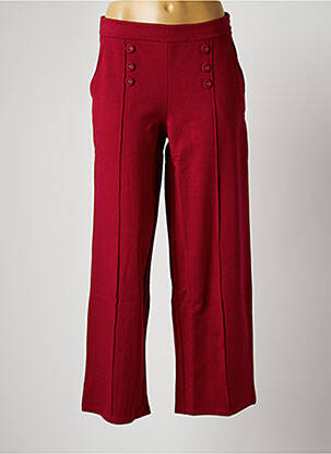 Pantalon large fermeture zip latéral taille normale rose MALOKA femme