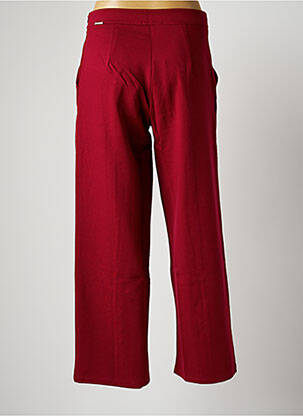Pantalon large fermeture zip latéral taille normale rose MALOKA femme