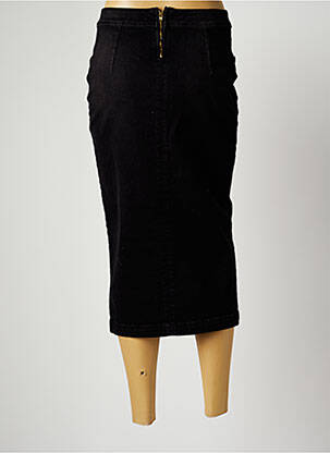 Jupe mi-longue coupe droite noir PAUL BRIAL femme