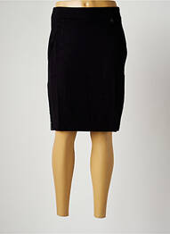 Jupe courte coupe droite noir MALOKA femme