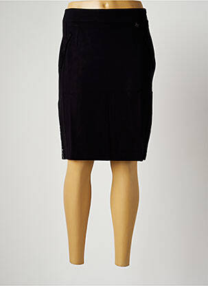 Jupe courte coupe droite noir MALOKA femme