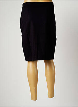 Jupe courte coupe droite noir MALOKA femme