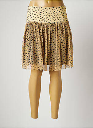 Jupe courte doublure jaune PAUL BRIAL femme