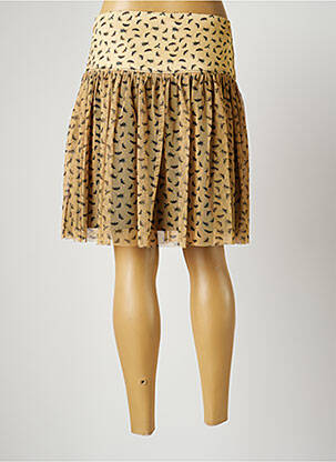 Jupe courte doublure jaune PAUL BRIAL femme