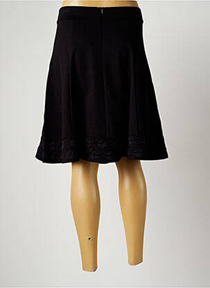 Jupe courte coupe évasée noir PAUL BRIAL femme