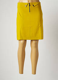 Jupe courte coupe évasée jaune MALOKA femme