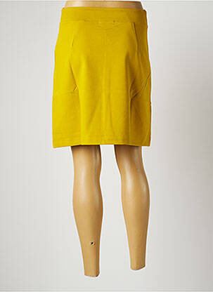 Jupe courte coupe évasée jaune MALOKA femme