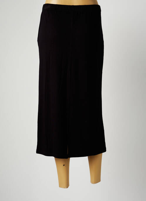 Jupe mi-longue taille haute noir G!OZE femme