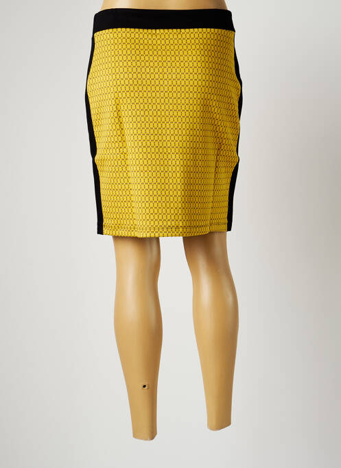 Jupe courte jaune MALOKA pour femme