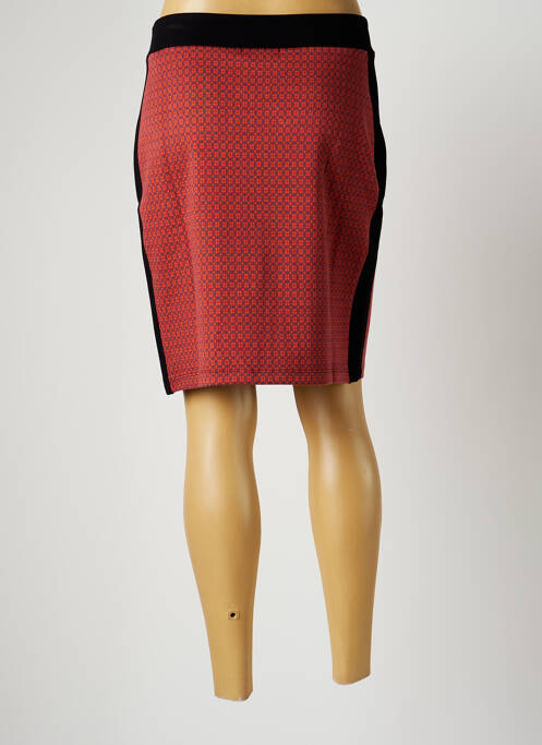 Jupe courte orange MALOKA pour femme