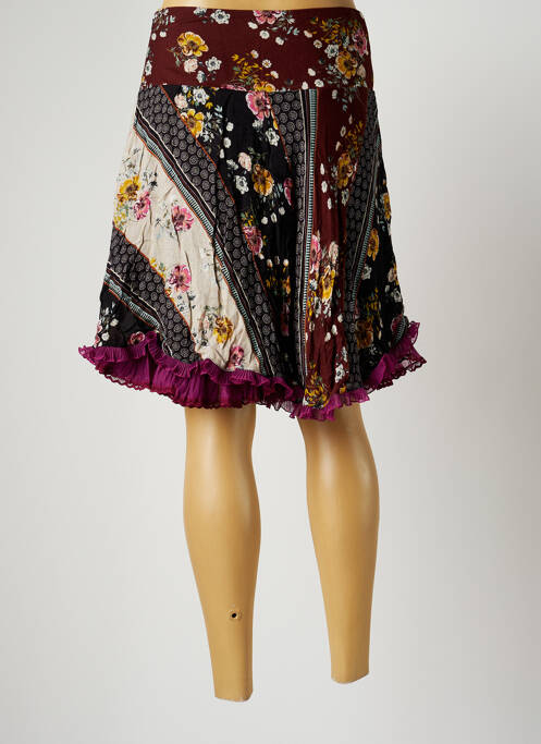 Jupe courte violet PAUL BRIAL pour femme