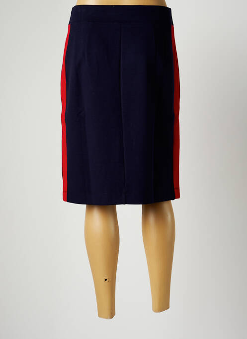 Jupe mi-longue bleu MALOKA pour femme