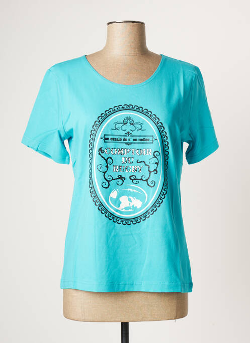 T-shirt bleu COMPTOIR DU RUGBY pour femme