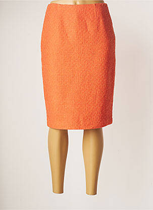 Jupe mi-longue orange WEILL pour femme