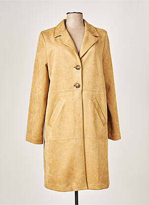 Manteau long beige AN II VITO pour femme