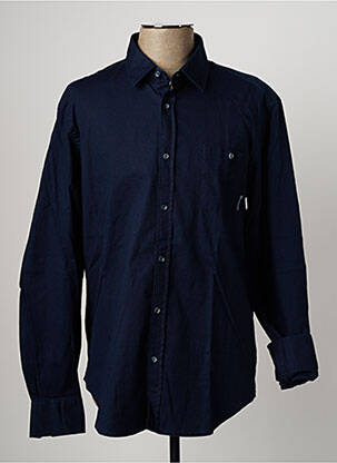 Chemise manches longues bleu CAMBE pour homme