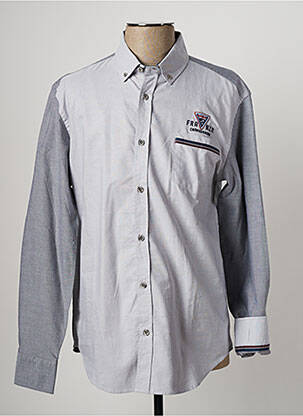 Chemise manches longues gris CAMBE pour homme
