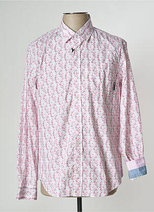 Chemise manches longues rose CAMBE pour homme