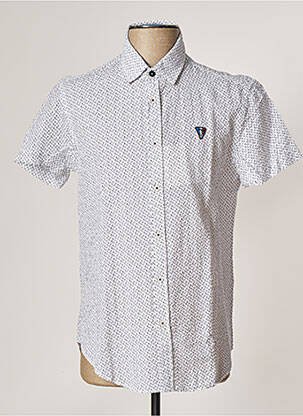 Chemise manches courtes blanc CAMBE pour homme