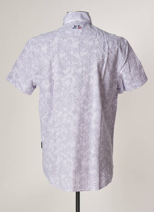 Chemise manches courtes violet CAMBE pour homme