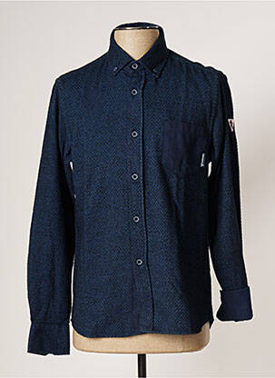 Chemise manches longues manches longues bleu CAMBERABERO homme