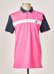 Polo rose CAMBE pour homme seconde vue