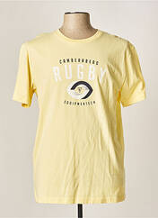 T-shirt jaune CAMBE pour homme seconde vue