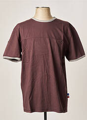 T-shirt marron CAMBE pour homme seconde vue