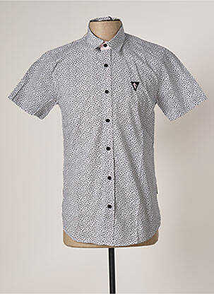 Chemise manches courtes coupe cintrée blanc CAMBERABERO homme