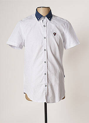 Chemise manches courtes blanc CAMBE pour homme