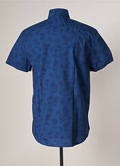 Chemise manches courtes bleu CAMBE pour homme seconde vue