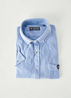 Chemise manches courtes poches poitrine bleu CAMBERABERO homme