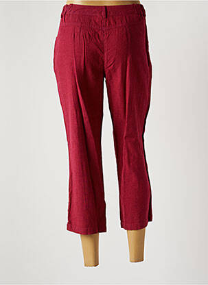 Pantacourt coupe droite taille normale rouge JAC JAC femme