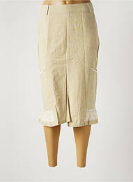 Jupe mi-longue taille normale beige JAC JAC femme