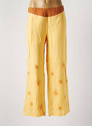 Pantalon large jaune JAC JAC pour femme