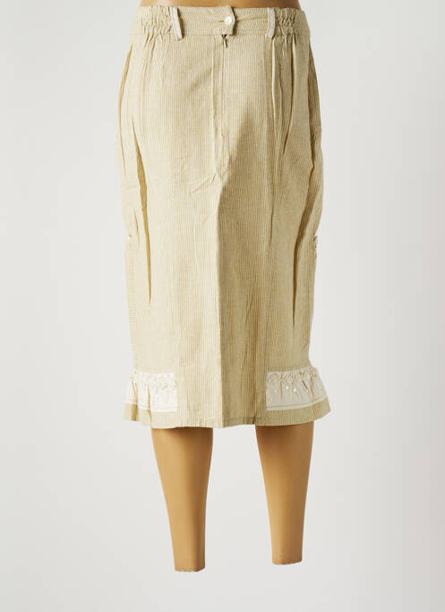 Jupe mi-longue beige JAC JAC pour femme