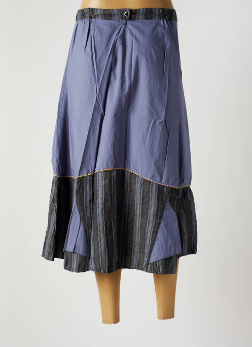Jupe mi-longue bleu JAC JAC pour femme