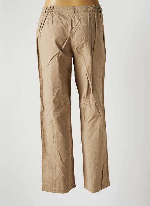 Pantalon droit beige JAC JAC pour femme