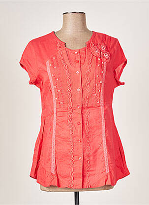 Chemisier manches courtes manches courtes rose JAC JAC femme